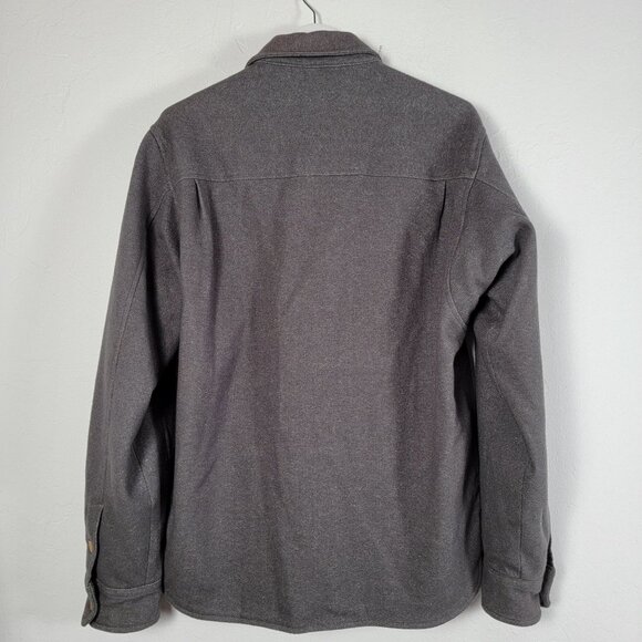 Bridge & Burn Mens Wool Blend Gray Long Sleeve Button-Up Shirt Large Casual - Picture 2 of 10